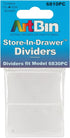 ArtBin 6810PC Divider 10-Pack: Organizer Accessory for ArtBin 6830PC Store in Drawer Cabinet, Pack of 10