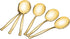 Stainless Steel Serving Spoons, Large Gold Serving Spoons Set of 8 for Catering