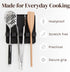 Black Silicone Spoon Rest with Drip Pad - Heat-Resistant Utensil Rest & Spoon Holder for Kitchen Counter