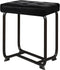 BEWISHOME Black Vanity Stool, Leather Vanity Stool, Small Stool Chair for Vanity,
