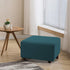 Flamingo P Oversized Spandex Jacquard Ottoman Slipcover, Stretch Storage Cover Protector (X-Large, Deep Teal)