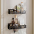 SETBAOO 2 Pack Magnetic Spice Rack for Refrigerator, Black Magnetic Shelf and Fridge