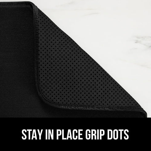 Gorilla Grip Ultra Water Absorbent Microfiber Dish Drying Mat, 18x32, Slip Resistant Pad for Kitchen
