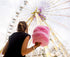 Perfectware 16oz 100ct -(1 32oz's Jars of Cotton Candy Floss Sugar with Cotton Candy Cones Included of Each Flavor