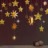 Decor365 Gold Star Garland, Glittery Gold Party Supplies for Baby Shower, Birthday, Christmas
