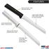 6" Bread Knife (W236) by Rada Cutlery, Stainless Steel Hollow Ground Serrated Blade, Black Handle, Made in USA