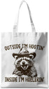 CSHVJ Funny Raccoon Tote Bag Cute Frogs Western Stuff Raccoon Frog Gifts for