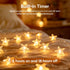 49.2ft 100 16ft 8 IP44 RaThun Warm White Star String Lights, LED with Extended Lead Wire & Remote, Modes, Waterproof