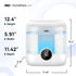 6L 60H 28 DREO Humidifiers for Bedroom, Easy to Fill & Clean, Runtime for Large room, dB Quiet Cool Mist Air Humidifier