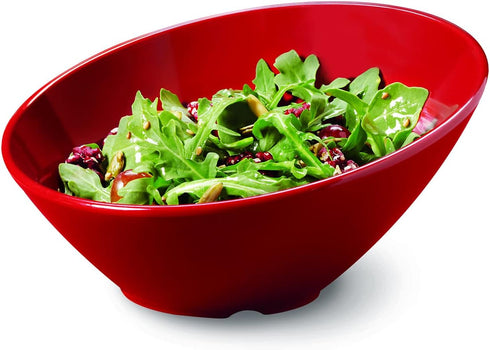 G.E.T. B-784-RSP Angled Cascading Serving Bowl, 5.5 Ounce, Red for Rice, Snacks, and Dessert
