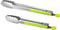 304 Stainless Steel Kitchen Cooking Tongs, 9" and 12" Set of 2 Sturdy Grilling Barbeque Locking Food Tongs with