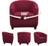 Lellen Club Chair Slipcover with Seat Cushion Cover Round Tub Accent Armchair Cover Reusable Sofa Stretch Covers