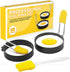 Egg Ring for Frying Eggs and English Muffin - Round Shaper Mold with Anti-scald Handle - Stainless Steel Non-stick