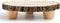 Frcctre 11 Inch Wood Cake Stand, Round Wooden Cupcake Pedestal, Paulownia Woods