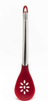 Cuisipro Silicone 12 Inch Slotted Spoon, Red