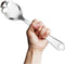 Suck UK Skull Serving Spoon, Stainless Steel Kitchen Utensils for Gothic Home Decor, Slotted Cooking Spoon