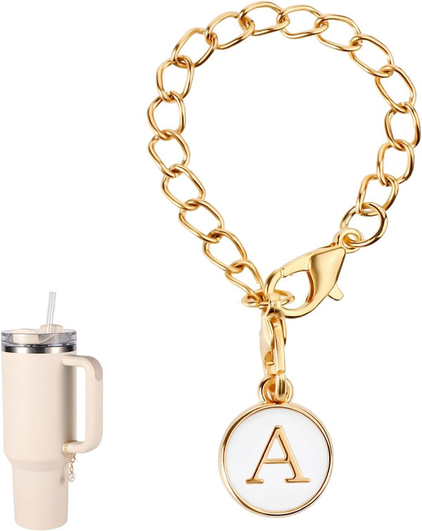 SAVITA Letter Charm Accessories for Stanley Cup, Personalized Name ID Handle Charm
