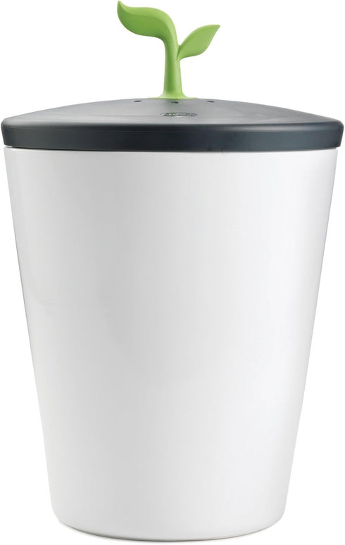Chef'n 401-420-120 EcoCrock Counter Compost Bin - Black and White - 3.3 Liter
