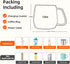 Set 131F/55C), 12oz Set) Coffee Warmer with Mug - Electric Beverage Cup Warmer for Desk Office Home Use, Candle Warmer