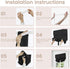 Small Door Curtain Privacy Thermal Insulated Blackout Curtain, 1 Panel for Small Window/Front Door, W26 x L20, Black