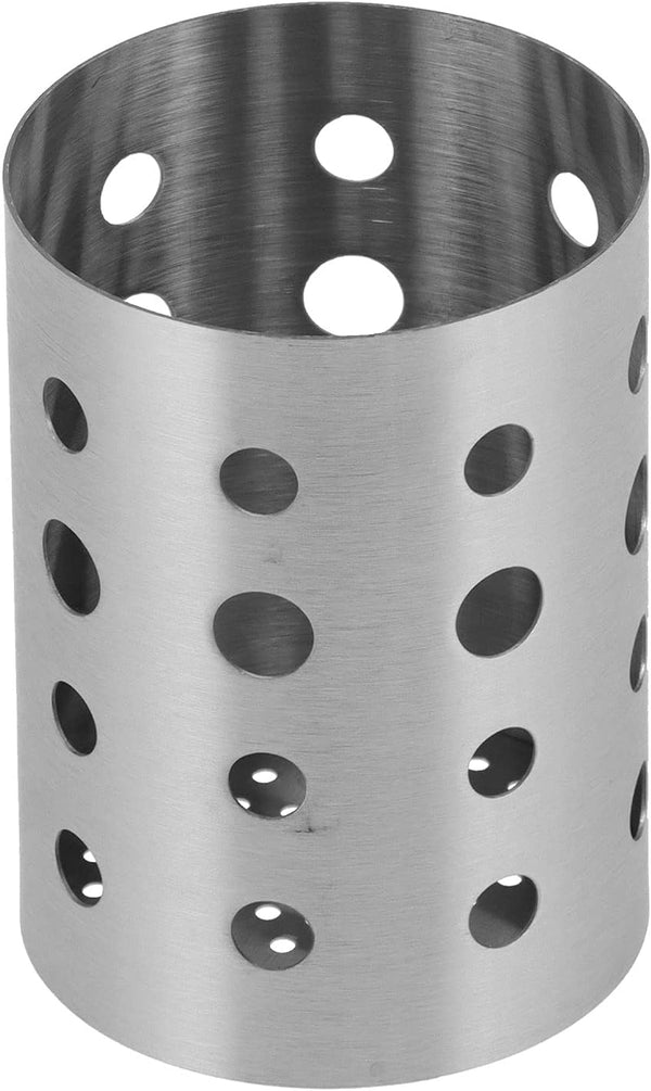 Stainless Steel Kitchen Utensil Holder, Tableware Organizer with Bottom Drain Hole for Home Storage