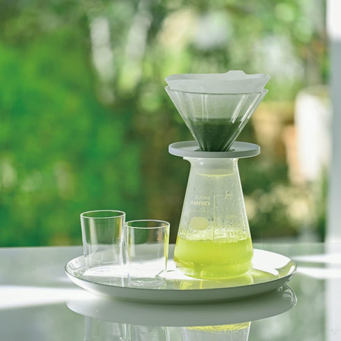 HARIO CDB-3012-W Tea Dripper Bouquet Server Set, 1-4 Cups, White
