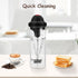 SHANGSKY Milk Frother Handheld with Stand, Battery Operated Coffee Frother for Cappuccino, Latte, Hot Chocolate, 17 oz
