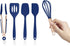 COOK WITH COLOR Silicone Cooking Utensils, Kitchen Utensil Set, Easy to Clean