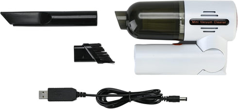 Mini Cordless Rechargeable Handheld Vacuum Cleaner and Blower for Home, Office, Car Interior, 180 Degrees Rotatable