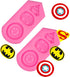 2 Pieces Superhero Silicone Mold, Cookie Fondant Molds, Candy Chocolate Fondant Molds.