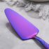 Purple Wedding Cake Knife and Server Set, Stainless Steel Cake Cutting Set for Wedding, Birthday, Party