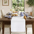 Classic Linen by D'Moksha White Table Runner 36 Inches, 100% Pure Linen,