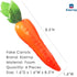 4 Pcs Artificial Fake Vegetables Carrots Decor - Faux Lifelike Simulation Plastic Carrot for Home House Kitchen Party