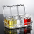 V·RESOURCING Clear Seasoning Box, 3 Pieces Spice Pots Storage Container for Spice, Salt, Sugar, Liquid Condiment Jars