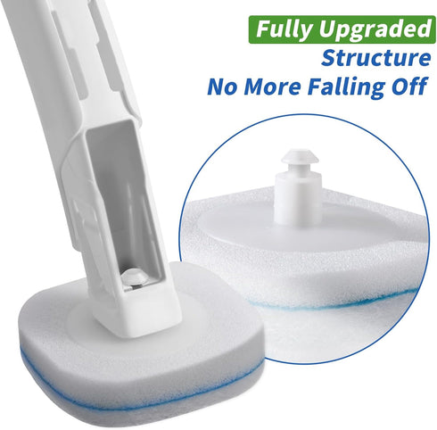 28 Count oshang Toilet Brush Refills, Toilet Refill Pads, Disposable Toilet Brush Heads for Bathroom Cleaning