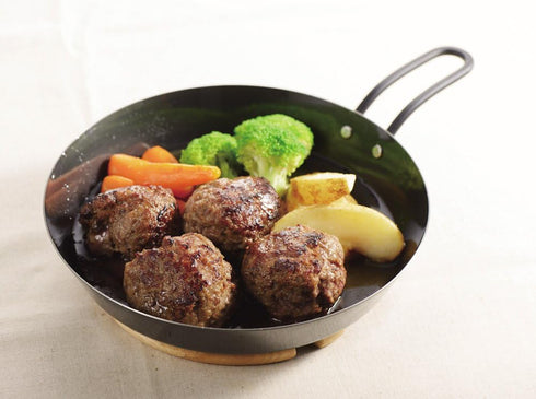 Pearl Metal HB-372 One Hand Grill Pan, 6.3 inches (16 cm), Recipe Included, Induction Compatible, Made in Japan