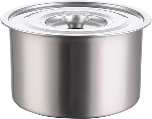 Pomya Stock Pot with Lid, Stainless Steel Pot for Soup, Stew, Seafood, Cooking Container (Large 43x43cm/16.92x16.92in)