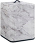 Air Fryer Cover Dust Cover, Dust Protection Insulated Kitchen Appliance Cover with Top Handle and Front Pockets for Women Gift, White Marble by NETILGEN