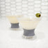 Host Freeze Insulated Martini Cooling Cups, 2 Pack, 9 oz, Plastic Freezer Gel Chiller, Grey