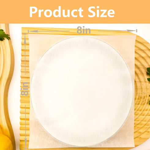 50Pcs 8x8 In Parchment Paper Sheets, White Parchment Paper for Baking, Square Baking Paper Sheets, Precut Parchment Sheets for Cookies, Cooking, Frying, Air Fryer, Grilling Rack, Oven by Vlwltl