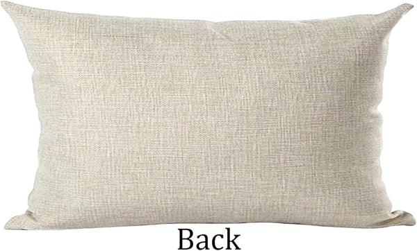 Ramirar Word Art Home Black Background Gift - Inspirational Decorative Lumbar Throw Pillow Cover 12 x 20 Inches