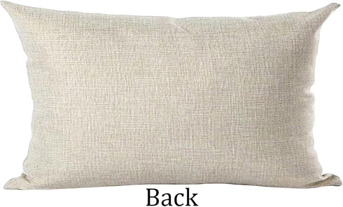 Ramirar Black Word Art Quote Decorative Lumbar Throw Pillow Cover Case, Time Spent with Family Every Second is Worth,