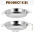 Luxshiny 2PCS Stainless Steel Roasting Pan, Pizza Cake Baking Tray Round Roaster Pan Stainless Steel Drip Pan for Turkey Baking,Roast Chicken by Luxshiny