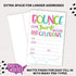 Girl Bounce House or Jumping Party Invitations, 20 Count with Envelopes for Jump Party Invites