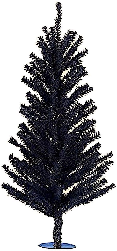 18-Inch Black Unlit Tree