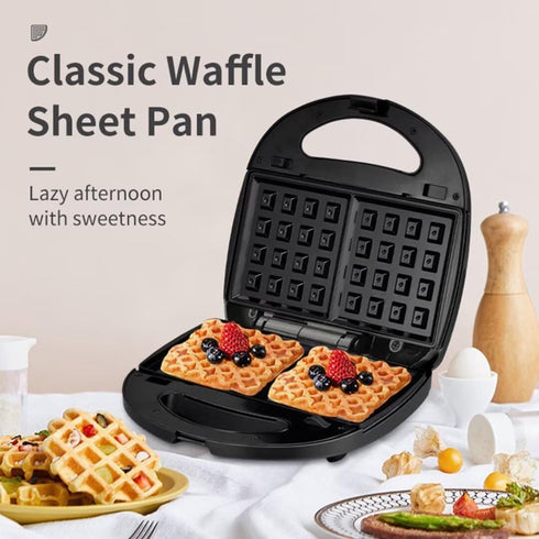 Waffle Maker, Donut, Hot Dog Machine Set, 3-in-1 Multifunctional Breakfast Maker for Home, Kitchen, Snacks