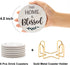 Set 6 Pack Set Housewarming Gifts for New Home Coasters Farmhouse Coffee Table Decor of Ceramic Cup Coaster Modern