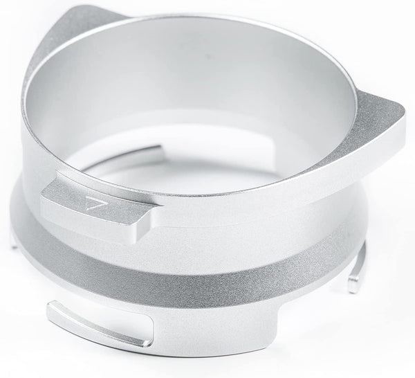 54mm Coffee Dosing Funnel, Aluminum Metal Espresso Accessories for Breville Portafilter, Hands-Free Silver