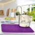 Dish Drying Mat for Kitchen Counter 18 x 24 Inch Absorbent Microfiber Dry Dishes Mats Drainer Mat Deep Purple Dish Drying Pad for Countertops Decor