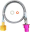 Soda Terra Machine Co2 Adapter Quick Connector with Stainless Steel Hose for Terra DUO Art Gaia Soda Series